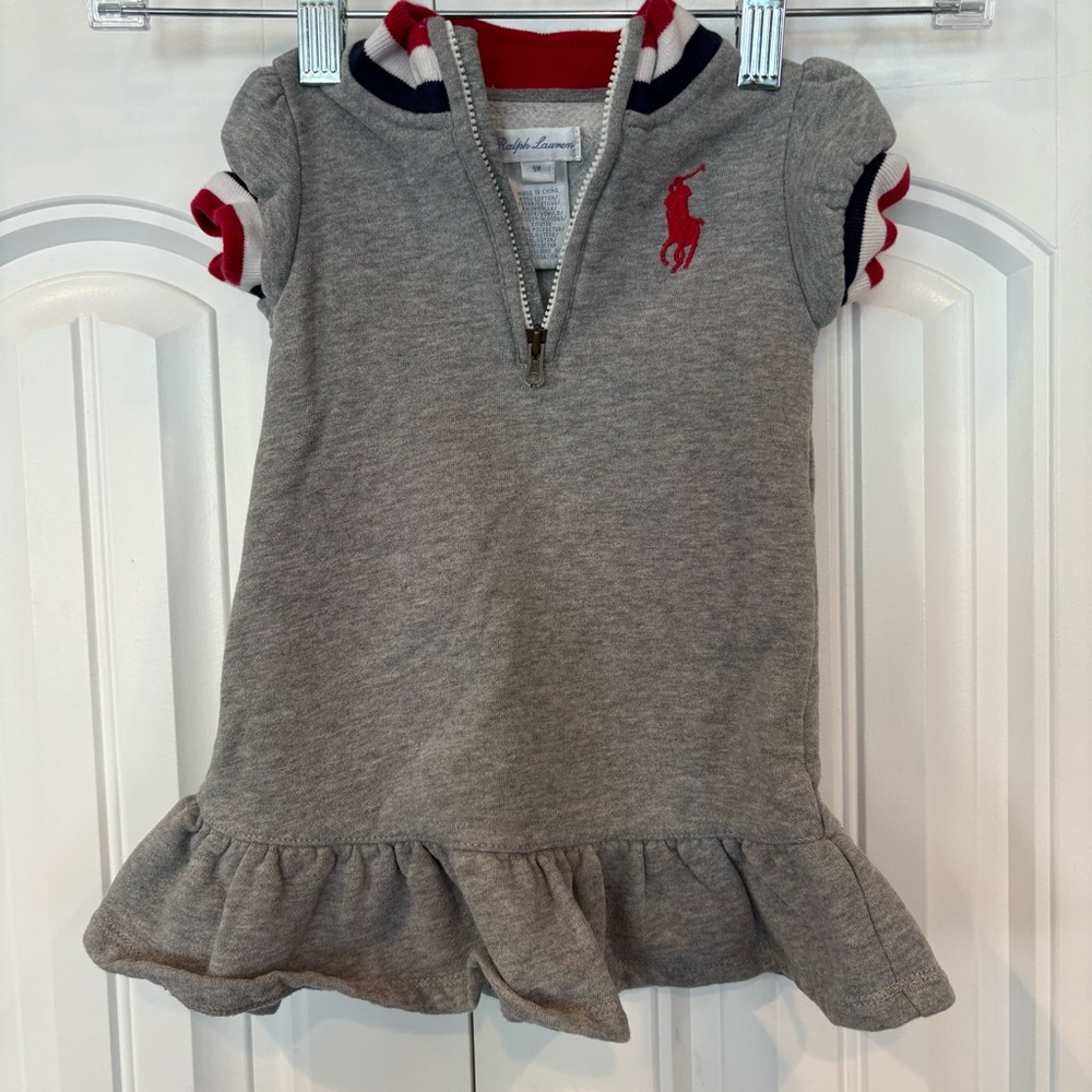 Ralph Lauren‎ USA Gray Dress Size 9 Months